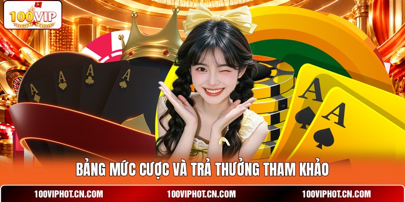 Bảng mức cược và trả thưởng tham khảo